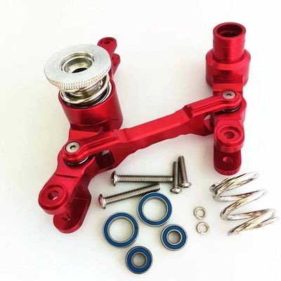for Traxxas 1/5 X-MAXX XMAXX 6S 8S 7746 Aluminum Ajustable Steering Assembly with Bearings Red