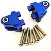 for Team Losi 1/6 Super Baja Rey LOS254040 Aluminum Rear Upper Axle Suspension Link Mount Blue view 2