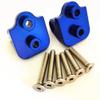for Team Losi 1/6 Super Baja Rey LOS254040 Aluminum Rear Upper Axle Suspension Link Mount Blue view 3