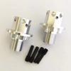 for Arrma Typhon Talion Kraton Senton AR310484 AR310592 Aluminum Lengthened Wheel Hex 17mm Silver view 2