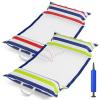 Jasonwell Inflatable Pool Hammock Float - 2 Pack Water Hammock Pool Floaties Multi-Purpose (Saddle Lounge Chair Drifter) 4 in 1 Lake Beach Floating Loungers Swimming Pool Floats Toys for Adults view 1