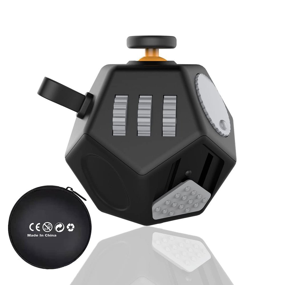 Mini Finger Cube Toys,Sensory Fidget Toys Relief Stress and Anxiety Depression Anti for Childens and Adults with ADD,ADHD,OCD,Autism(Black)
