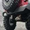 H-TECH RC CNC Aluminum Metal Rear Bumper & LED Light Kit for Traxxas TRX4 Ford New 2021 Bronco 1/10 Accessories, Gold view 4