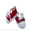 MBD 18 Inch Doll Shoes- Red Weighted and Fully Lined Canvas Shoes Fits Kennedy and Friends and All Other 18 Inch Dolls view 1