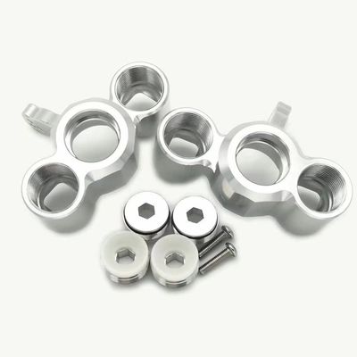 for Arrma Seton Kraton Mojave Talion Tyhon Limitless AR330187 Aluminum Front Steering Block Silver