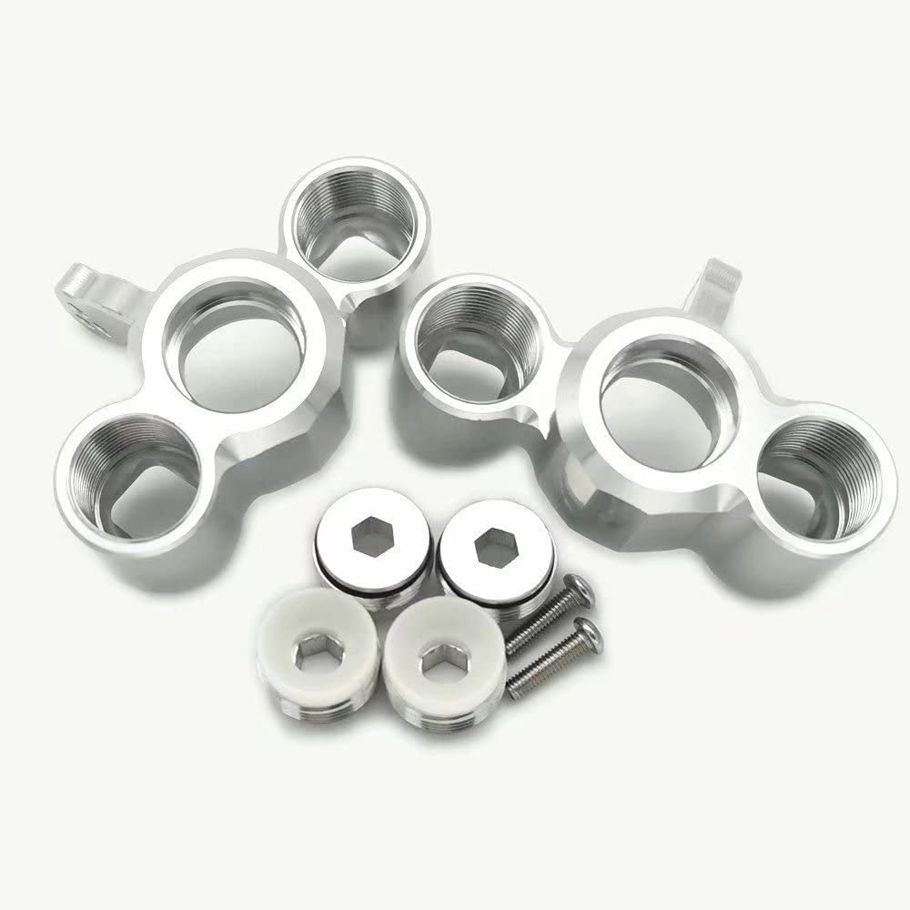 for Arrma Seton Kraton Mojave Talion Tyhon Limitless AR330187 Aluminum Front Steering Block Silver