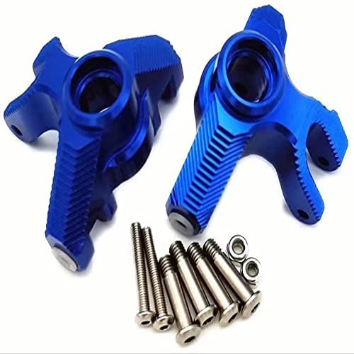 for LOSI 1/8 LMT Solid AXLE 4WD LOS244004 LOS244005 Aluminum Front Knuckle Arm Spindle Set Blue