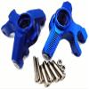 for LOSI 1/8 LMT Solid AXLE 4WD LOS244004 LOS244005 Aluminum Front Knuckle Arm Spindle Set Blue view 1