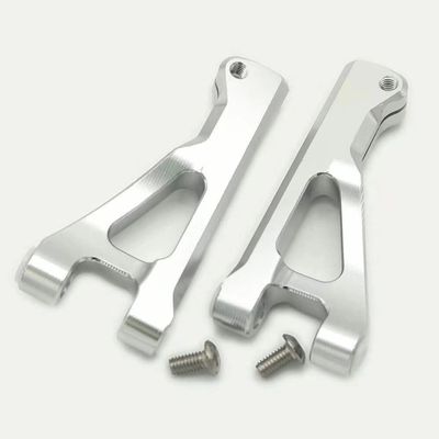 for Arrma 1/10 Seton AR330371 Aluminum Front Upper Suspension Arms Silver