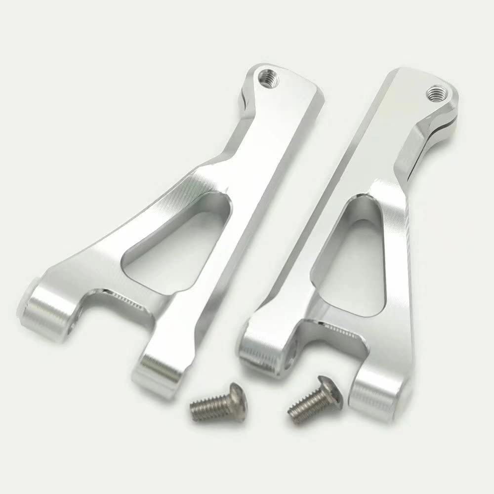 for Arrma 1/10 Seton AR330371 Aluminum Front Upper Suspension Arms Silver