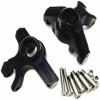 for LOSI 1/8 LMT Solid AXLE 4WD LOS244004 LOS244005 Aluminum Front Knuckle Arm Spindle Set Black view 1
