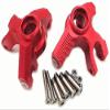 for LOSI 1/8 LMT Solid AXLE 4WD LOS244004 LOS244005 Aluminum Front Knuckle Arm Spindle Set Red view 1