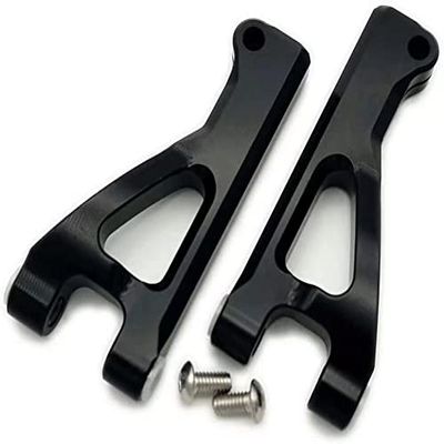 for Arrma 1/10 Seton AR330371 Aluminum Front Upper Suspension Arms Black