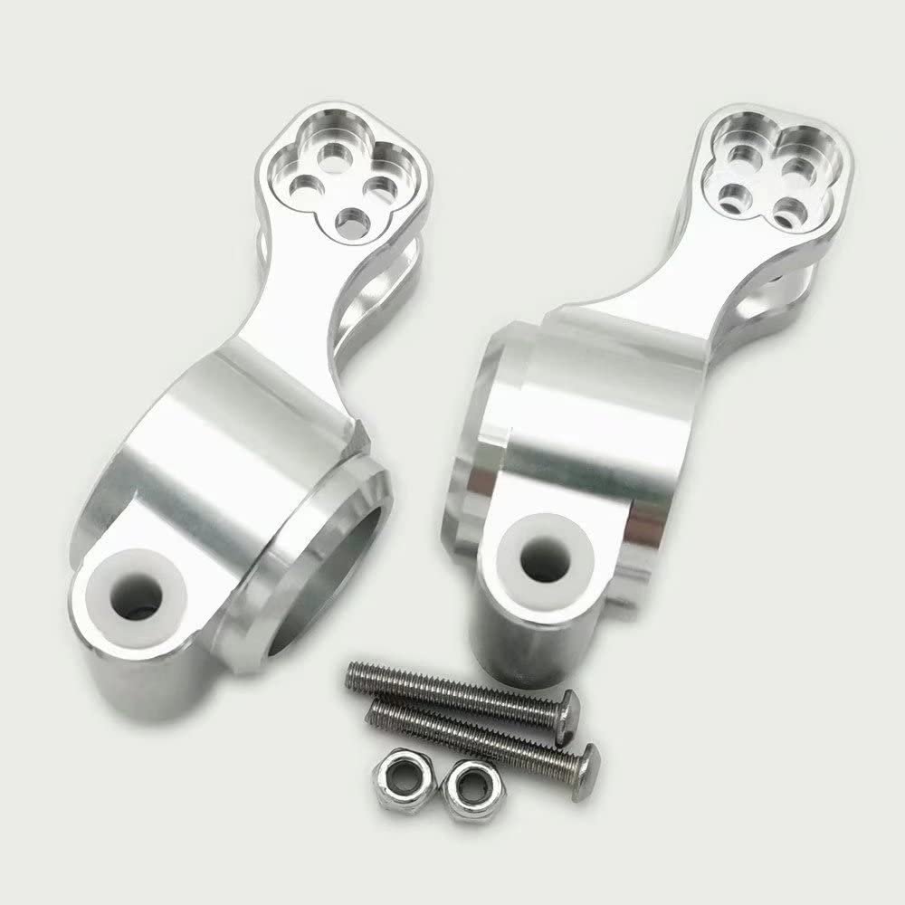 for Arrma 1/10 Seton AR330374 Aluminum Rear Hubs Silver