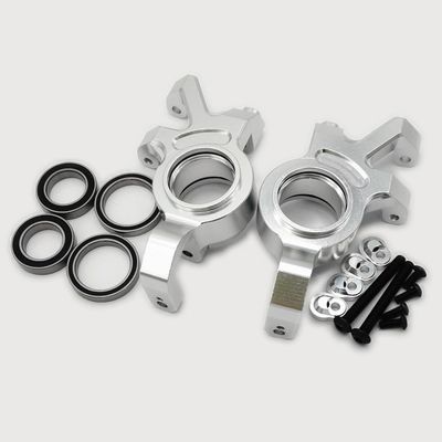 for Traxxas 1/5 XMAXX X-Maxx 6S 8S 7737 Aluminum Front Steering Blocks L+R Silver