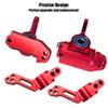 Front Caster Block & Steering Blocks & Rear Stub Axle Carriers Kit with Ball Bearings Upgrade RC Vehicle Parts for Traxxas 1/10 2WD Slash Stampede Rustler Nitro Slash, 3632 3736 3752 Aluminum Alloy view 2