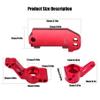 Front Caster Block & Steering Blocks & Rear Stub Axle Carriers Kit with Ball Bearings Upgrade RC Vehicle Parts for Traxxas 1/10 2WD Slash Stampede Rustler Nitro Slash, 3632 3736 3752 Aluminum Alloy view 3