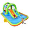 WELLFUNTIME Inflatable Jumping Castle with Blower, and Bouncy House with Double Slide with Basketball Ring, Jumping Area for 3 Kids view 1