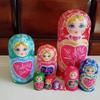 KKNH Matryoshka Cute Russian Matryoshka Dolls 10 Pieces Handmade Wooden Nesting Dolls Toys Home Decoration Blessing Gift view 4