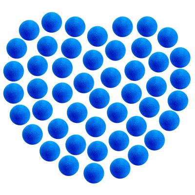 48 Pieces Popper Refill Balls,Dark Blue 1.2 Inch Soft Foam Balls Refill Popper Soft Balls for Popper Refills