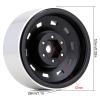 Negative Offset 3mm Metal 1.9" Beadlock Wheel Rim Hub for 1/10 RC Crawler Car Axial SCX10 90046 Traxxas TRX4 D90-4Pc Black view 4