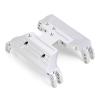 CNC Aluminum Transmission Base Gearbox Mount for RC Car Crawler Axial Capra 1.9 Unlimited Upgrade Parts - 1 Set Silver view 1
