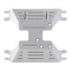 CNC Aluminum Transmission Base Gearbox Mount for RC Car Crawler Axial Capra 1.9 Unlimited Upgrade Parts - 1 Set Silver view 3