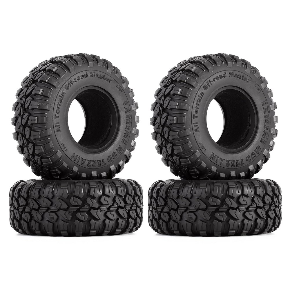 118 * 44mm 2.2" Rubber Wheel Tires for 1:10 RC Crawler Car Traxxas TRX4 TRX6 Axial SCX10 90046-4Pc Set
