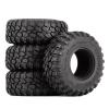 118 * 44mm 2.2" Rubber Wheel Tires for 1:10 RC Crawler Car Traxxas TRX4 TRX6 Axial SCX10 90046-4Pc Set view 2