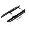Rock Sliders Metal Pedal For 1/6 RC Crawler Car Axial SCX6 Jeep JLU Wrangler Upgrade Parts - 2Pc Black view 2