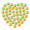 48 Pieces Popper Refill Balls, Rainbow Refill Bullet Balls, 1.1 Inch Foam Bullet Ball Soft Foam Balls Foam Replacement Balls for Popper Refills view 1
