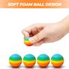 48 Pieces Popper Refill Balls, Rainbow Refill Bullet Balls, 1.1 Inch Foam Bullet Ball Soft Foam Balls Foam Replacement Balls for Popper Refills view 3