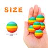 48 Pieces Popper Refill Balls, Rainbow Refill Bullet Balls, 1.1 Inch Foam Bullet Ball Soft Foam Balls Foam Replacement Balls for Popper Refills view 4