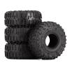 Super Large 122 * 48mm 1.9" Rubber Wheel Tires for 1:10 RC Rock Buggy Crawler Car Traxxas TRX4 Axial SCX10 90046-4Pc Set view 2