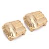 Brass Axle Diff Cover For 1/6 RC Crawler Car Axial SCX6 Jeep JLU Wrangler Upgrade Parts - 2Pc Set view 4