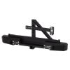 Metal Rear Bumper with LED Lights for 1:10 RC Crawler Car Axial SCX10 90046 Traxxas TRX4-1 Set Black view 1