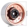 Negative Offset 3mm Metal 1.9" Beadlock Wheel Rim Hub for 1/10 RC Crawler Car Axial SCX10 90046 Traxxas TRX4 D90-4Pc Gold view 4