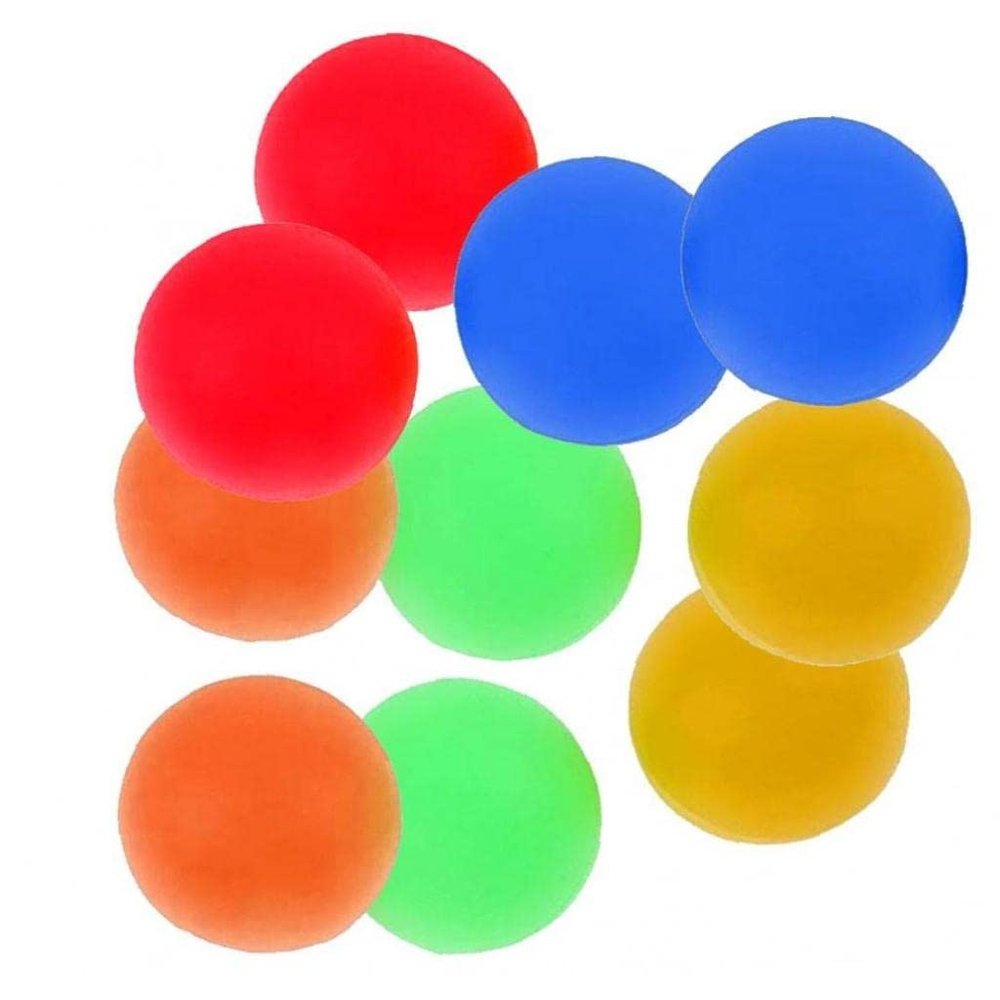 Froiny 10 Pcs Beach Balls Lightweight PVC Beach Paddle Balls Replacement Accessories for Outdoor Activities Lawn Backyard