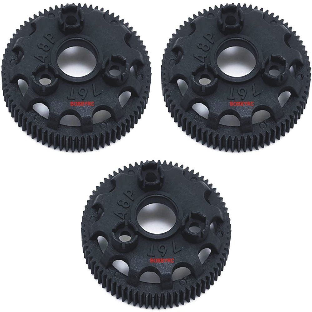 Slash 2wd, Drag Slash, Rustler, Stampede, Bandit, VXL XL-5 (3pcs) 4676 76-Tooth (48-Pitch) Spur Gear