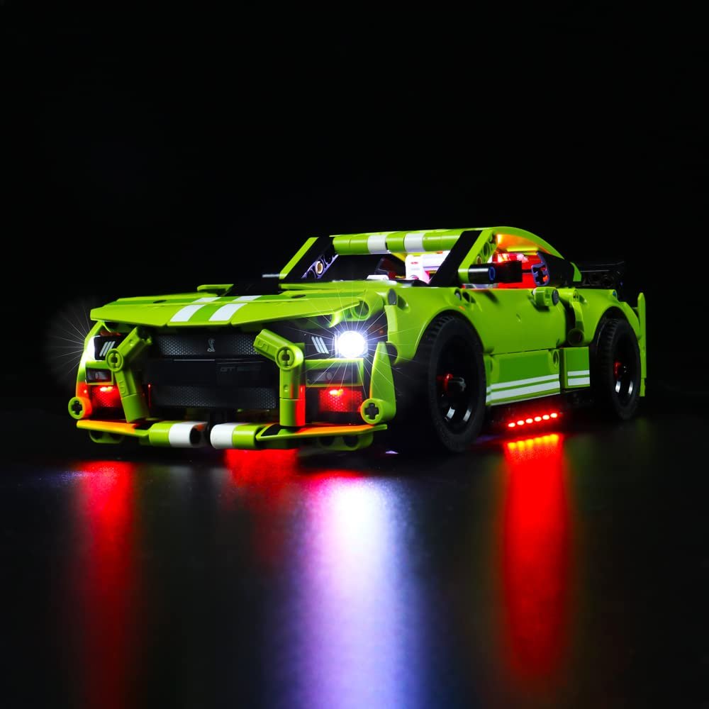 Brick Shine Light kit for Ford Mustang Shelby GT500 42138(Model Set is not Included) (Classic)