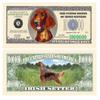 American Art Classics Pack of 50 - Irish Setter Million Dollar Bills - Best Gift for Irish Setter Lovers view 1