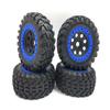 Blue Beadlock Rings Rally onroad Race Shore 4x4truck Hex 17mm beadlock Wheels/Rims and Tires 4pcs for 1/7 1/8 TRAXXAS UDR hobao 8SC ARRMA Mojave FS Atom kyosho XXL hsp redcat view 1