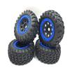Blue Beadlock Rings Rally onroad Race Shore 4x4truck Hex 17mm beadlock Wheels/Rims and Tires 4pcs for 1/7 1/8 TRAXXAS UDR hobao 8SC ARRMA Mojave FS Atom kyosho XXL hsp redcat view 2