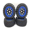 Blue Beadlock Rings Rally onroad Race Shore 4x4truck Hex 17mm beadlock Wheels/Rims and Tires 4pcs for 1/7 1/8 TRAXXAS UDR hobao 8SC ARRMA Mojave FS Atom kyosho XXL hsp redcat view 4