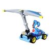 Hot Wheels Mario Kart 1:64 Scale Die-cast Light-Blue Yoshi in Pipe Frame Kart with Super Glider view 4