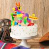 15 Pcs Fiesta Cupcake Topper Mexican Theme Cake Decoration Cactus Piata Taco Party Decorations with Wooden Sand Hammer and Foam Chili Decorations for Mexican Fiesta Party Baby Shower(Cute Style) view 4