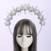 BLESSUME Halo Crown Mary Goddess Headband Women Halloween Costume Headpiece (Silver B) view 2