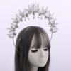 BLESSUME Halo Crown Mary Goddess Headband Women Halloween Costume Headpiece (Silver B) view 3