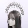 BLESSUME Halo Crown Mary Goddess Headband Women Halloween Costume Headpiece (Silver B) view 4