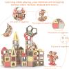 AOMIKS 151 PCS Set Magnetic Building Blocks Tiles for Kids Learning & Educational STEM Mini Building Toys for Girls and Boys Ages 3 4 5 6 7 8 Years Old 3D Magnetic Tiles view 3